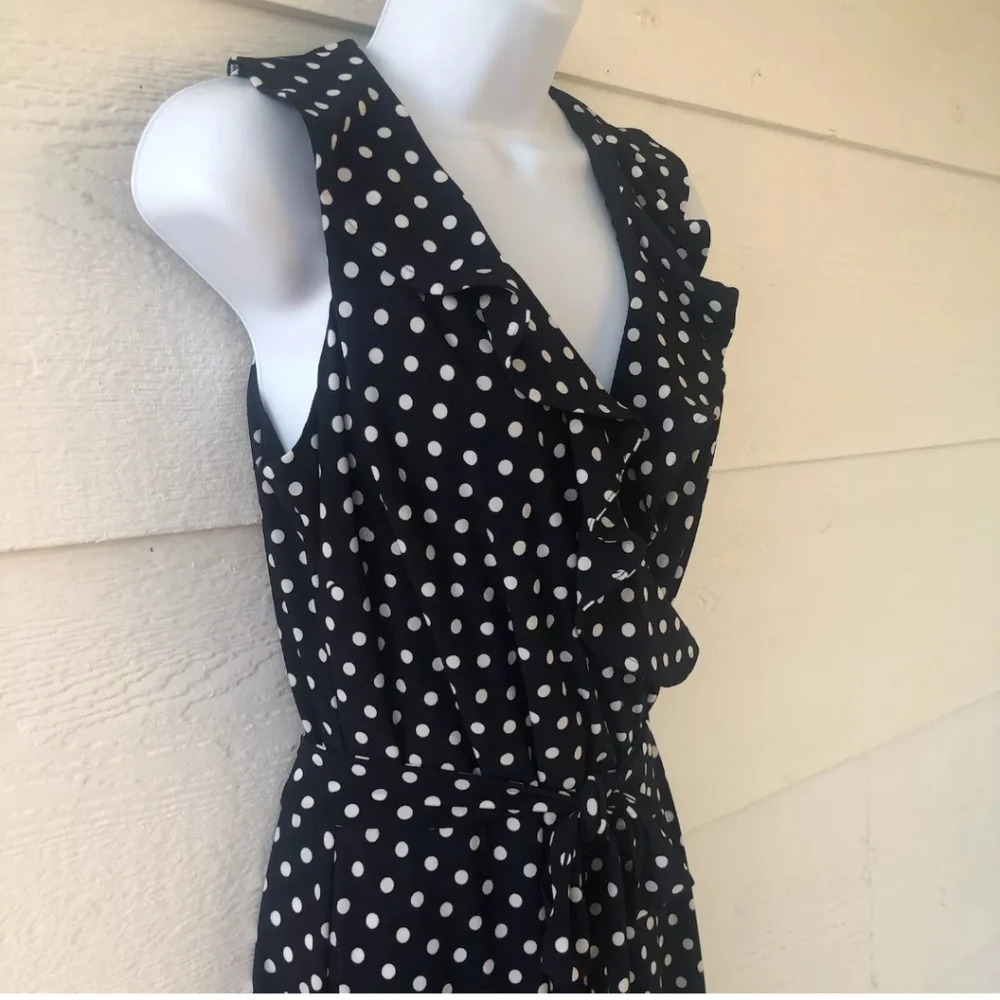 Chaps polkadot summer dress. Navy. Small. NWT - Picture 3 of 8
